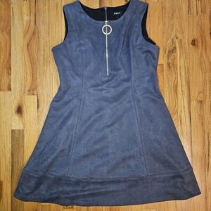 DKNY Faux suede dress
